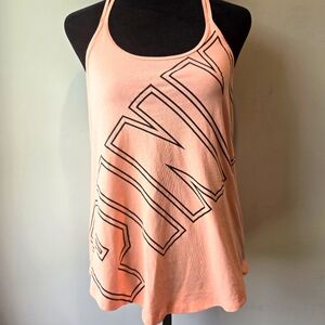 PINK VS Women's Orange Graphic Tank Small